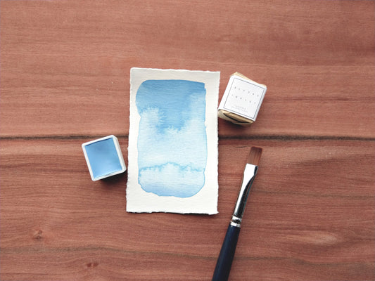 CORNFLOWER handmade watercolour | artisan handcrafted opaque watercolors | pastel blue | gift for artists | half pans | full pans | gouache