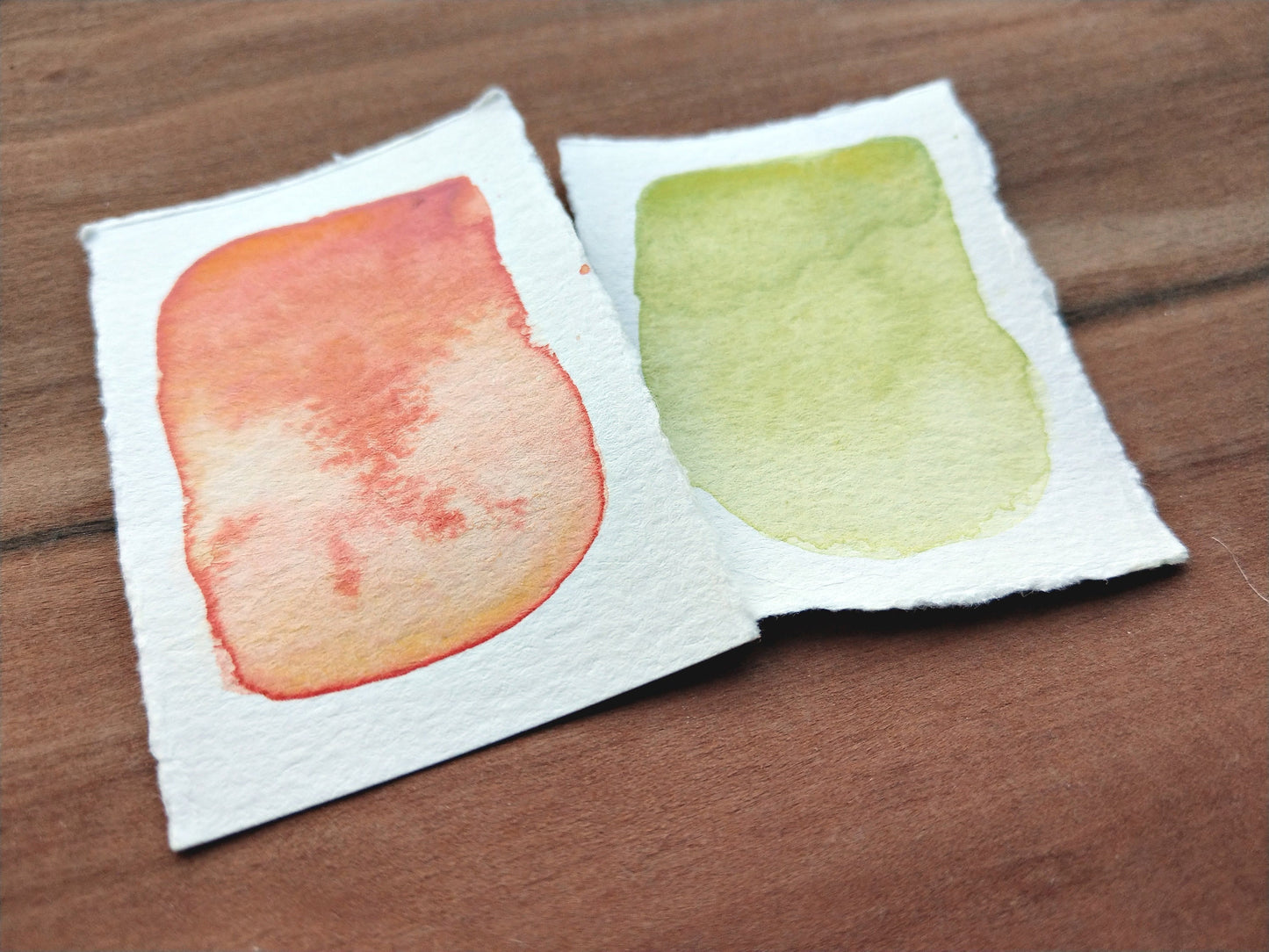 SWEET & SOUR PALETTE handmade watercolours | handcrafted artisan watercolors | two-colour gift for artist/painter | mini curated bright set